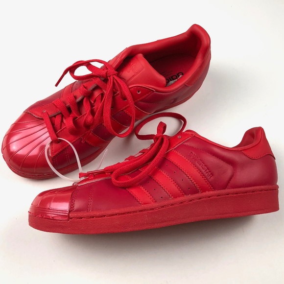 Adidas Red Superstar Glossy Toe Sneaker Size 9.5 NWT Adidas Red Superstar Glossy Toe Sneaker Size 9.5 NWT